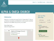 Tablet Screenshot of alphaomega22.adventistchurchconnect.org