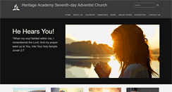 Desktop Screenshot of heritageacademy22.adventistchurchconnect.org