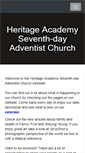 Mobile Screenshot of heritageacademy22.adventistchurchconnect.org