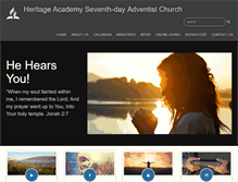 Tablet Screenshot of heritageacademy22.adventistchurchconnect.org