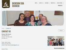 Tablet Screenshot of dickson22.adventistchurchconnect.org