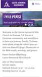 Mobile Screenshot of cartermemorial22.adventistchurchconnect.org