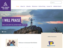 Tablet Screenshot of emmanuel39.adventistchurchconnect.org
