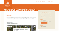 Desktop Screenshot of anchoragecommunity22.adventistchurchconnect.org