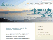 Tablet Screenshot of durant22.adventistchurchconnect.org