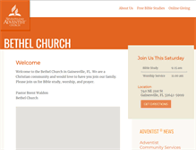 Tablet Screenshot of bethel45.adventistchurchconnect.org