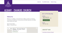 Desktop Screenshot of albanyemanuel22.adventistchurchconnect.org