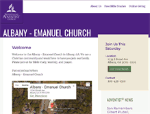 Tablet Screenshot of albanyemanuel22.adventistchurchconnect.org