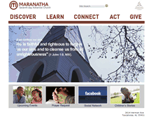 Tablet Screenshot of maranatha43.adventistchurchconnect.org