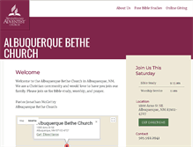Tablet Screenshot of albuquerquebethesda22.adventistchurchconnect.org