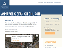 Tablet Screenshot of annapolis23.adventistchurchconnect.org