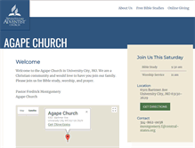 Tablet Screenshot of agape22.adventistchurchconnect.org