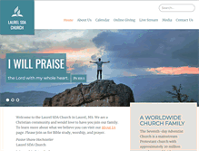 Tablet Screenshot of laurel22.adventistchurchconnect.org