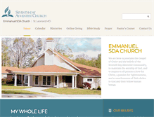 Tablet Screenshot of emmanuel24.adventistchurchconnect.org