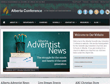 Tablet Screenshot of alberta.adventistchurchconnect.org
