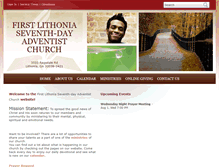 Tablet Screenshot of lithoniafirst22.adventistchurchconnect.org