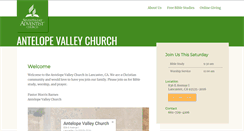 Desktop Screenshot of antelopevalley22.adventistchurchconnect.org