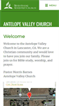 Mobile Screenshot of antelopevalley22.adventistchurchconnect.org