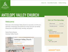 Tablet Screenshot of antelopevalley22.adventistchurchconnect.org
