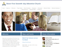 Tablet Screenshot of doverfirst22.adventistchurchconnect.org