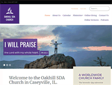 Tablet Screenshot of oakhill22.adventistchurchconnect.org