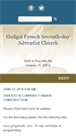 Mobile Screenshot of guilgalfrench22.adventistchurchconnect.org