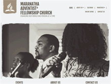 Tablet Screenshot of maranathaadventistfellowship22.adventistchurchconnect.org