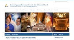 Desktop Screenshot of houstonspanishrobertson22.adventistchurchconnect.org